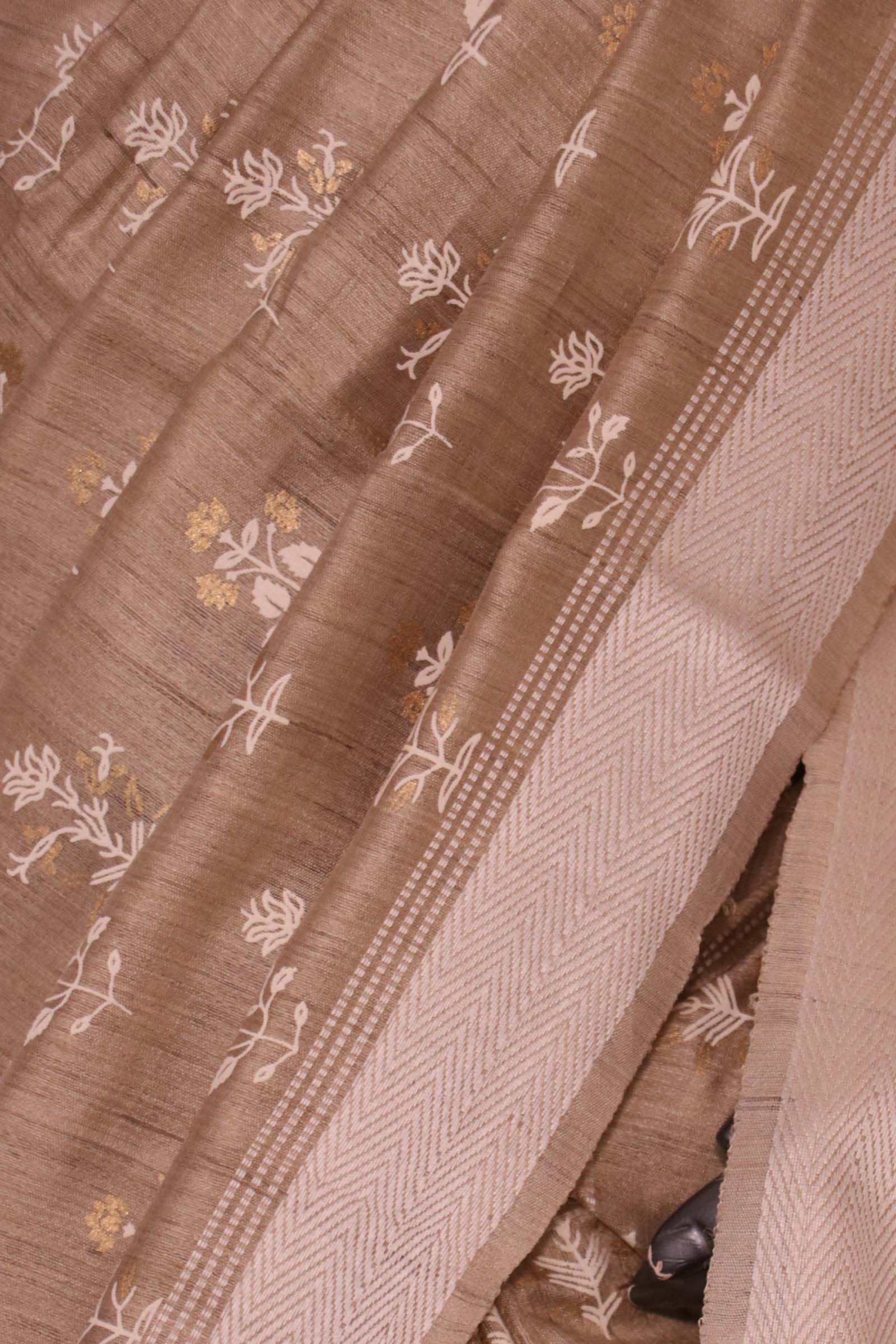 Handloom Pure Tussar Silk Saree AL203717